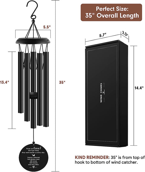 Sympathy Wind Chimes for Loss of Loved One , Loss of Father Mother Bereavement/Sympathy/Memorial Gift for Remembrance